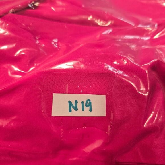 Nova Luxe Blazer Women's Medium‎ Hot Pink Long Sleeve Notch Lapel O-Ring Detail - Picture 8 of 8